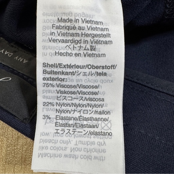 J.Crew Any Day Pants | SP | Navy Stretch Trousers Slim Fit Leg FA19 H0713 - Picture 5 of 7